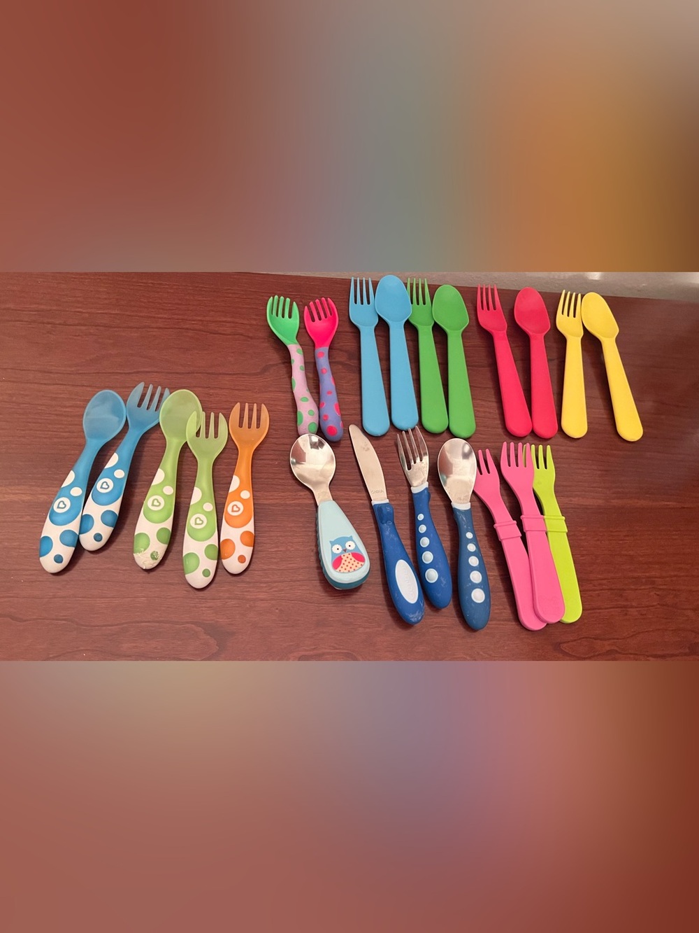 Baby And Toddler Utensil Set Gerber, Re Play, Mixed Lot Of 22